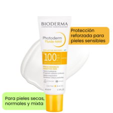 Photoderm Max Fluide SPF 100 Invisible, para piel seca, normal y mixta