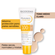 Photoderm Fluide Max SPF 100 Claire Light, para piel seca, normal y mixta