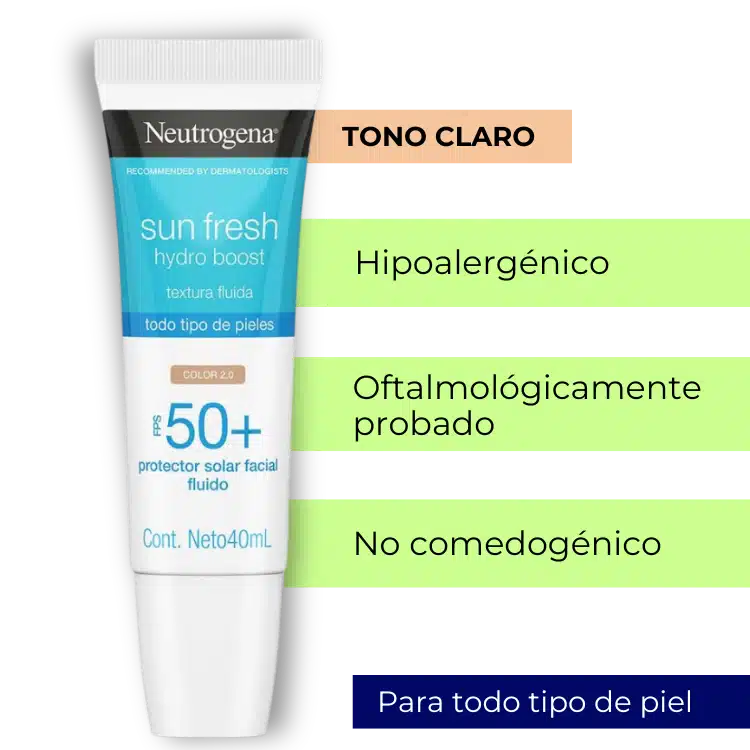 Protector Solar FPS50 con color Hydro Boost Neutrogena