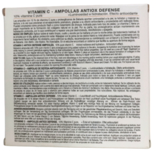 informacion de la caja de Ampollas de 10% Vitamina C de Babaria