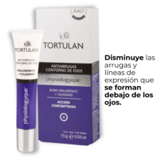 Crema para contorno de ojos Antiarrugas de Tortulan, disminuye las arrugas y lineas de expresion