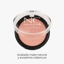 Polvo compacto New Color, acabado mate natural