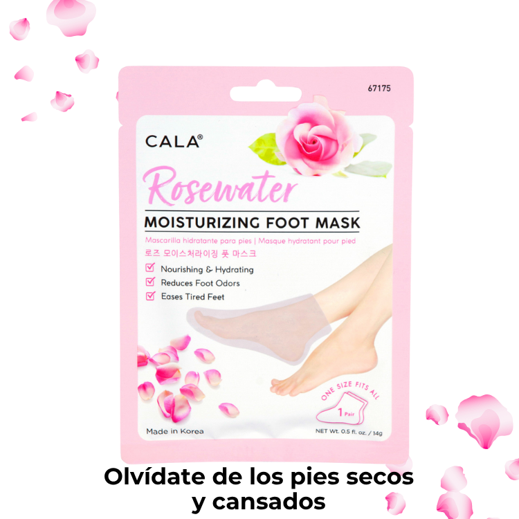Mascarilla hidratante para pies Agua de Rosas Cala, para pies secos y cansados