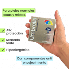 Umbrella base compacta SPF 50+