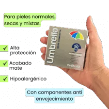 Umbrella base compacta SPF 50+
