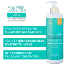serum corporal urea ultra hidratante dermaskin, para todo tipo de piel, trata la queratosis pilar, foliculitis y acné
