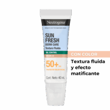Protector Solar Facial Fluido Con Color FPS50 Neutrógena