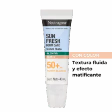 Protector Solar Facial Fluido Con Color FPS50 Neutrógena
