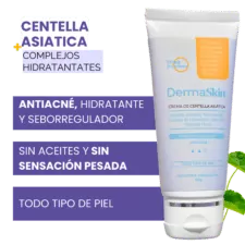Crema antiacné para todo tipo de piel y pieles muy sensibles crema que no irrita de centella asiática con niacinamida dermaskin