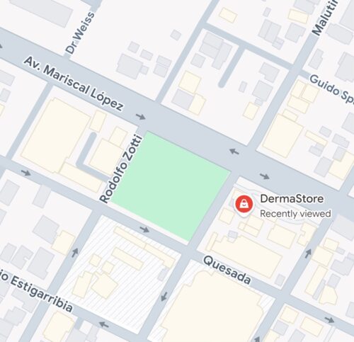 Mapa de ubicación de DermaStore en Villamorra Shopping, Asunción